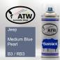 Preview: Jeep, Medium Blue Pearl, B3 / RB3: 400ml Sprühdose, von ATW Autoteile West.